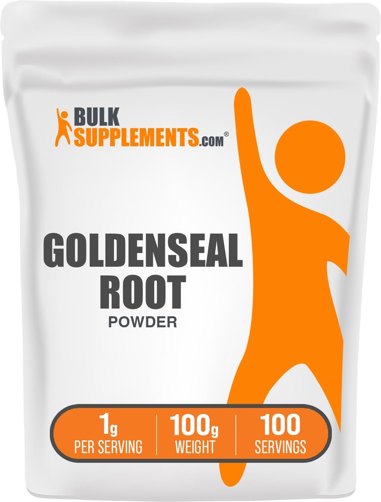 BulkSupplements.com Goldenseal Toz - Herbal Supplement, Goldenseal Root'tan Kaynaklandı - Vegan & Gluten Free, 1g per Service, 100g (3.5 oz) (kahkamet paketi)