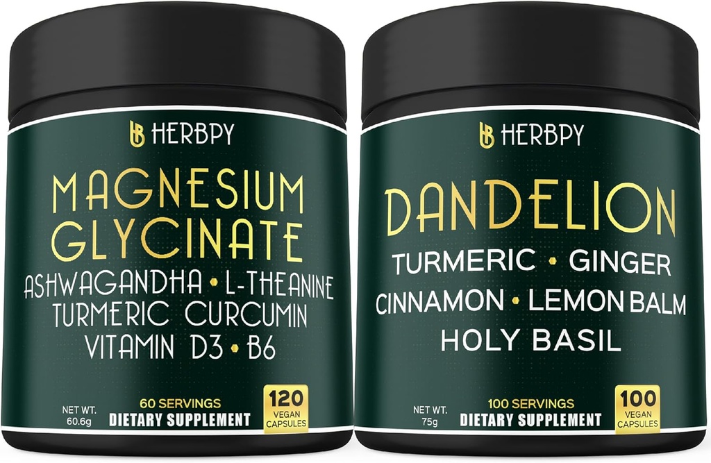 Sche 6in1 Magnezyum Glycinate Supplement & 6in1 Dandelion Supplement