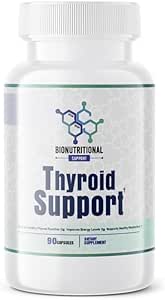 Tiroid Desteği - Ltyrosine, Iodine, Vitamin B12 Kompleksi, çinko, Selenium, Ashwagandha, Copper & More 30 Day Supply