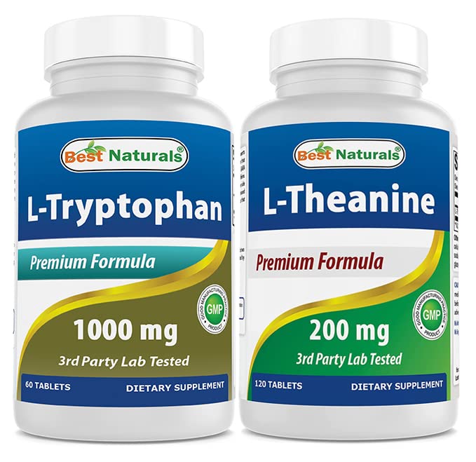 Best Naturals L-Τρυπτοφάνη 1000 mg & L-Θεανίνη 200mg