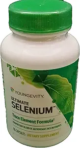 Youngevity Ultimate Selenium + Cophas - Essential Mineral Supplement for Immune Support, Antioxy Defense, Thyroid Function, and Cellular Health (I-selenomethionine) - (90 Capsules)