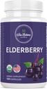 Elderberry Capsules 1000 mg | Organik Herbal Supplement | 120 Capsules