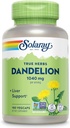 SOLARAY Dandelion Root Supplement - Sağlıklı Kidney ve Liver Desteği - Servis başına 1.040 mg - Vegan, Lab Onaylandı, 60 Günlük Garanti - 90 Hizmet, 180 VegCaps