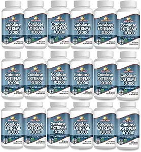 Rise-N-Shine Catalase Extreme Supplement 10,000 with Saw Palmetto, Biotin, Fo-Ti, PABA - Hair Supplements for Strong Hair - 1440 Capsules - Pack of 24 (24-Month Supply)