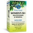 Natural Factors Whole Earth & Sea Women's 50+ Multivitamin & Mineral - Daily Multivitamin with Calcium, Selenium & More - Supports Bone & Brain Health - 120 Tablets (60 Servings)