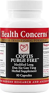 Sağlık Hakkında Coptis Purge Fire Formula – Skin, Throat, Sinus & Immune Support Supplement – Herbal Cleanse with Coptis, Isatis, Skullcap, Licorice – Geleneksel Çin Tıp – 90 Capsules