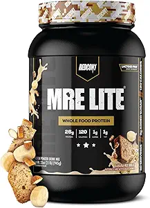 REDCON1 MRE Tüm Gıda Protein Tozu, Juniors, Raspberry Swirl Cheesecake - Low Carb, Whey Free Meal Emekli Hayvan Proteinleri ile Yapılışı - MCT Oil (30 Hizmet) ile Kolay