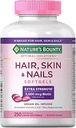 Nature's Bounty Hair Skin and Nails 5000 mcg of Biotin - 250 Kaplamalı Tabletler Ekstra Kuvvetler