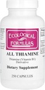 Ecological Formulas Allithiamin Vitamin B1 Capsule, 50 mg, 250 Count