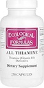 Ecological Formulas Allithiamine Vitamin B1 Capsule, 50 mg, 250 Count