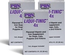 PRN Pharmacal Liqui-Tinic 4X - Iron & Vitamins Oral Beslenme Supplement for Pets- Liver-Flavored Supplement with Iron & B-Complex Vitamins to Support Wellness - 2 fl oz (3 Pack)