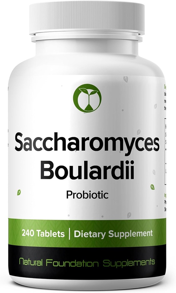 Saccharomyces Boulardii Probiyotik Supplement 240 Tablet 3 Milyar CFU Probiyotiks for Men & Women Supports Intestinal Digestive & Gut Health (240, Saccharomyces Boulardii)
