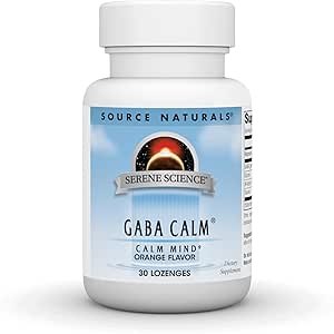 Source Naturals Serene Science GABA, 125 mg, Orange Flavored* - 30 Lozenges