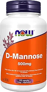 Τώρα τρόφιμα Dmannose 500mg, 120 CT