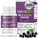 HybridEB Sambucus Elder Immune Support with Vitamin C, çinko, Vitamin D3 - Antioksi & Immunity Supplement, 1 Moon Supply - 1 Black Elder Kids and Yetişkinler - 60 Capsules