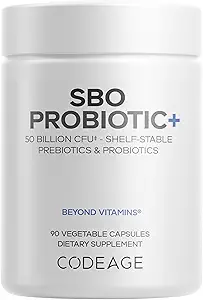 Kodage SBO Probiyotiks, 50 Milyar CFUs Per Servis, Multi Strain Soil Temel Organizmleri ve Organik Fermented Botanical Mix, Raf-Stable, 90 Capsules, Raf-Stable, 90 Capsules