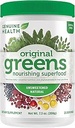 Γνήσια Υγεία Πράσινοι+ Πρωτότυπο Superfood σκόνη - μη γλυκαντικά φυσικά - Stevia Δωρεάν - Χλωροφύλλη πλούσια συστατικά, Spirulina, Γαϊδουράγκαθο γάλακτος, Αντιοξειδωτικά -Dairy Δωρεάν -208g-25 Σερβίρει