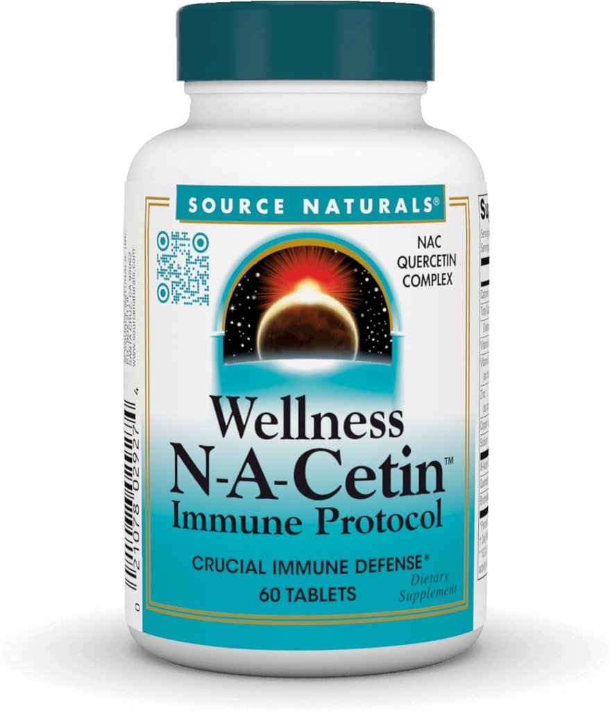 Source Naturals Wellness N- A- Cetin Immune Protocol, Crucial Immune Defense* - 60 Tablets