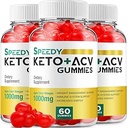 (3 Pack) Hızlı Keto ACV Gummies - Gelişmiş Formula Hızlı Keto Plus ACV Gummies Apple Cider Vinegar Speedy ACV Diyetary Supplement Men Women (180 Gummies)