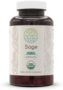 HerbEra Sage USDA Organic 120 Capsules | Natural Herbal Supplement | Sertifikalı Organik Vejetaryen Capsules ve Organik Sage (Salvia officinalis) kuru bir Broşür (120 Capsules)