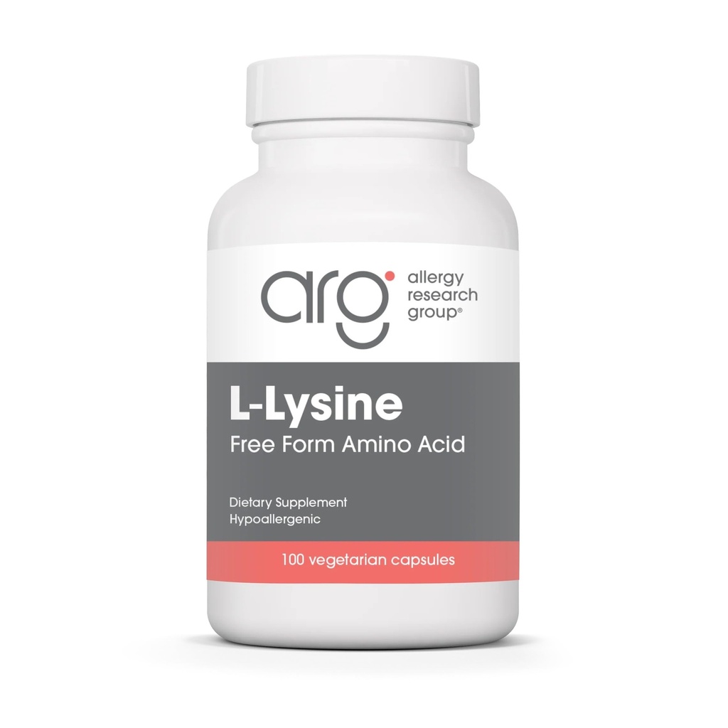 Nutricology L-Lysine - Ανοσολογική Υποστήριξη, L-Lysine HCI, Δωρεάν Μορφή Amino Acid, 500mg Συμπλήρωμα, Καθαρή, Οργανική, Χορτοφαγική Κάψουλες - 100 Count
