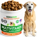 BARK&SPARK Vitaminleri & Supplements - Köpekler için Çokvitamin Chewable Tedaviler - Ortak Destek + Omega için Skin & Coat + Probiyotikler için Glucosamine Chondroitin - Multivitamin