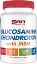 SAN Premium Glucosamine Chondroitin ile MSM Kompleksi Ortak Destek için - Sağlıklı Ortaklar ve Hareketlilik için Doğal Formula. 30 Hizmet