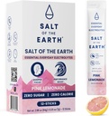 Dünya Premium Zero-Sugar Electrolyte - Pink Himalaya Salt ile Yapıldı - Hydration Toz Paketleri | Premium Malzemeler | Keto & Paleo Friendly | 12 Sticks, Pink Lemonade