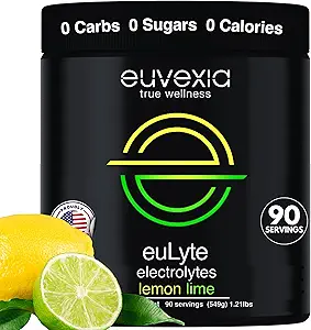 Dr Ekberg euLyte Instant Hydration Electrolytes Toz Zero Sugar Carb Calorie Lemon Lime Drink Mix • 80+ Minerals Magnezyum Pyumdis Trace Mineralleri • Hızlı Treni • 90 Hizmetler