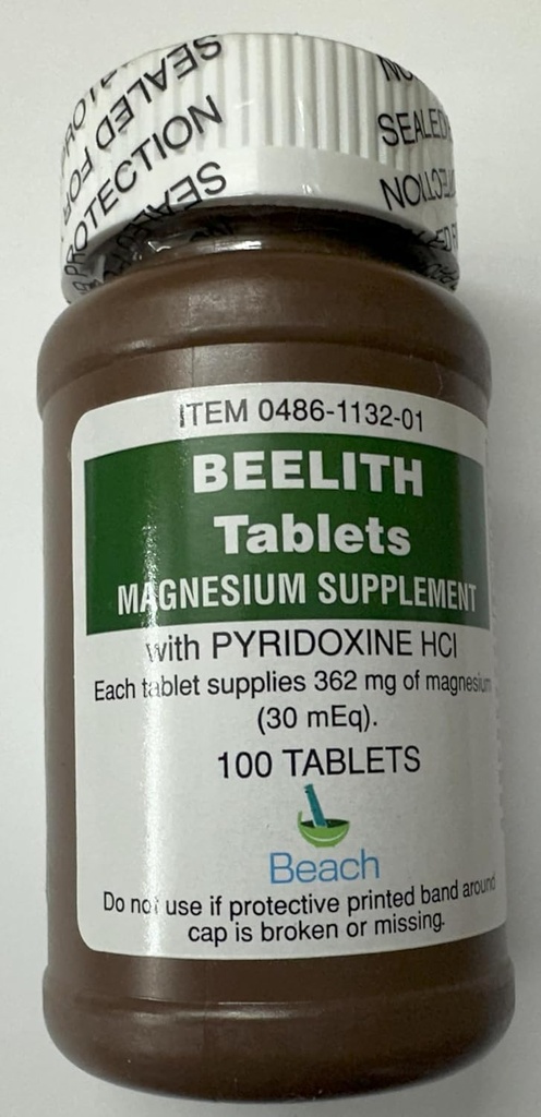 Tablet magnezyum takviyesi ve piridoksie HCL - 100 her biri - Packs andPack (Pack of 2)