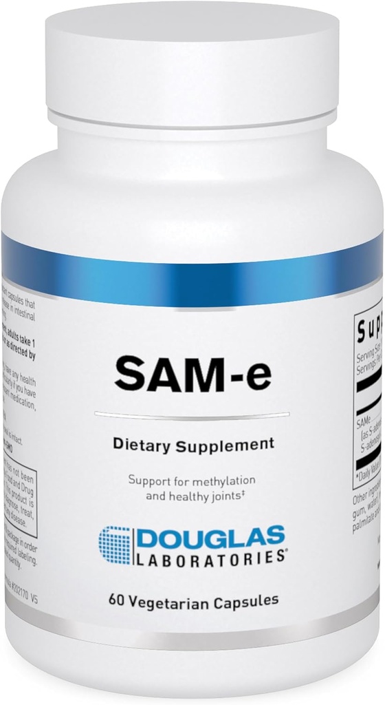 Douglas Laboratories SAM-e | Ortaklar için Destek, Liver, Neuotransmitter ve Metilasyon | 60 Capsules