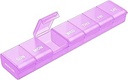 AUVON Weekly Pill Organizer with EffortlessOpen Design, Arthritis Friendly Pill Box, Faraday-Free Pill Organizer 7 Gün, Cute & Portre Pill Case for Vitamins, Supplements and Drugs