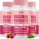 NEW AGE Vaginal Probiyotikler for Women with Prebiyotiks, Cranberry Extract, and a Lactobacillus Probiyotik Mix, Supports Health PH Balance, Odor Control, Vaginal Flora - 180 Capsules