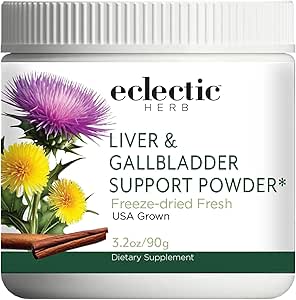 ECLECTIC INSTITUTE Raw Freeze-Dried Non-GMO Organik Liver ve Gallbladder Desteği | Tüm Gıda Tozu Butle, Beet Juice, Dandelion, Turmeric, Cinnamon | 90 Grams