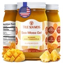 TrueSeaMosss Wildcrafted Irish Sea Moss Gel - Seamoss, Gut Health & Antioksi Supports - ABD'de (Mango/Pineapple, 1)