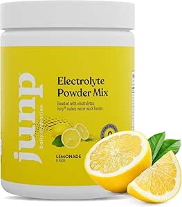 JUNP Electrolytes Powder No Sugar No Carbs – Lemonade Keto Electrolyte Drink Mix - Potassium & Salt Hydration Powder Electrolytes - Zero Calorie Sugar Free Electrolyte Powder, Kosher, 90 Servings