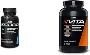 ProBio JYM 30 Milyar CFU Probiyotik & Vita JYM Sporcular için Multivitamin & Mineral Desteği, 60 Tabletler