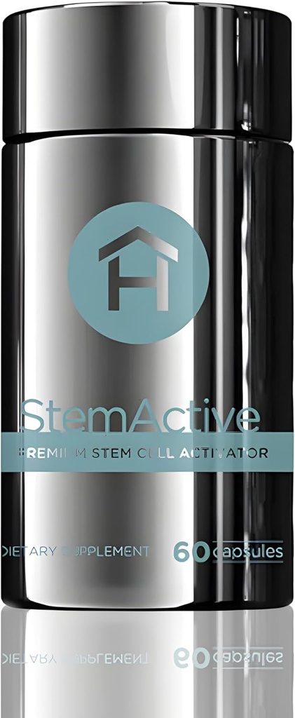 StemActive Stem Hücre Desteği Tamam - 60 Capsules - Boost Circulating Stem Hücreleri - Premium Stem Cell Activator - Madagascan Aloe Macrolada - Blue-Green Algae