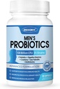 ZEBORA Probiyotiks for Men 100 Milyar CFU - Probiyotiks for Digestive Health, Men's Probiyotik Supplement, Prebiyotiks & Enzymes, for Prostate Health with Saw Palmetto | 90 Veg Capsules