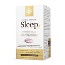 Solgar Triple Action Sleep, 30 Tablets Tri-Layer - Time-Release Μελατονίνη & L-Theanine Plus Herbal Blend - σας βοηθά να χαλαρώσετε, να κοιμηθείτε γρήγορα & να μείνετε περισσότερο ύπνο - Μη-GMO, Χωρίς γλουτένη - 30 Σερβιέτες