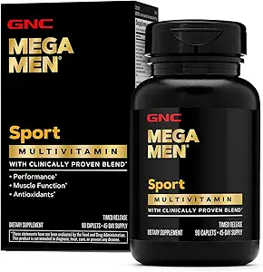 Mega Men Sport Multivitamin Caplets, Athletic Performance Beslenme, Kas Fonksiyonları, Klinik olarak Daha İyi Hissetmek, Antioksis, B Vitaminleri, Enerji Üretimi, Zamanlı Yayın, 90 ct, 45 svgs