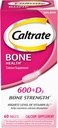 Caltrate 600 Plus D3 Calcium and Vitamin D Supplement Tables, Συμπληρώματα Υγείας των Οστών για Ενήλικες - 60 Count