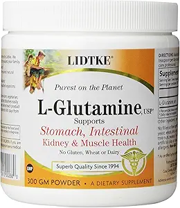 Lidtke Technologies L-Glutamine Powder, 300 γραμμάρια