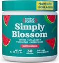Sadece Çiçeği Beslenme Günlük Yeşiller ve Superfood Toz + Collagen + Kadın Digestive Health & Bloating Relief için Probiyotikler. Sağlık Bloom'a Yardım - 30 Day Supply - Watermelon