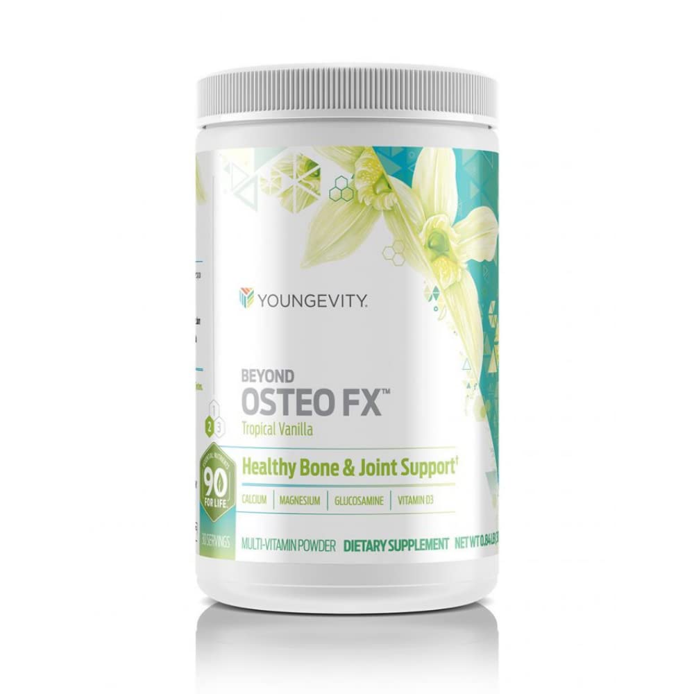 Osteo-FXTM Tozunun Ötesinde - D3 vitamini ile 1200 mg, Tri-Calcium Phosphate, Magnezyum ve çinko - Kadınlar ve Erkekler için Gıda Citrate Supplement - Non-GMO, Gluten-Free – Tropikal Vanilla