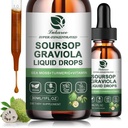 (2 Pack) Soursop Graviola Leaf Extract Liquid Drop Plus Pure Botanical Sea Moss for Cell Support & Rejenerasyon, Immunity, Liver, Gut & Antioksi - Soursop Bitters Liquid, Natural Flavor, 1 Fl Oz