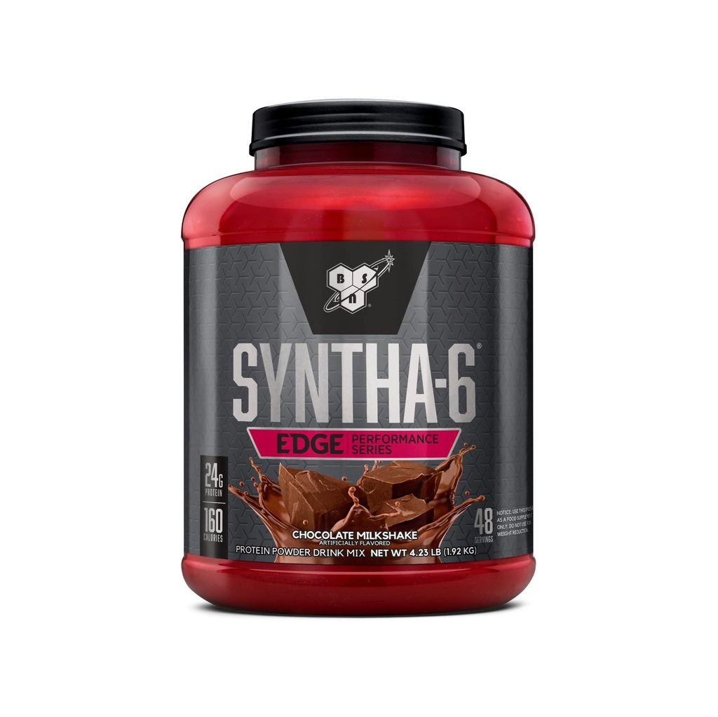 BSN SYNTHA-6 EDGE Protein Tozu, Hydrolyzed Whey, Micellar Casein, Süt Proteini, Low Sugar, 24g proteini, Chocolate Milkshake, 48 Servisler