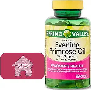 Spring Valley Evening Primrose Oil 1000 mg, 75 Count + STS Style.
