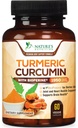 Turmeric Curcumin Supplement 1950 mg -% 95 Curcuminoids with Organic Turmeric & BioPerine Black Pepper Extract for Best Abpole, Nature's Vegan Ortak Destek, Non-GMO, Şişed in USA - 60 Capsules