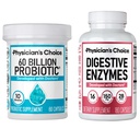 ΕΠΙΛΟΓΗ Ιατρού - Optimal Gut Health Bundle: 60 Billion Probiotic 60ct + Digestive Enzyme 180ct for Digestive Comfort and Immune Support - Value Bundle